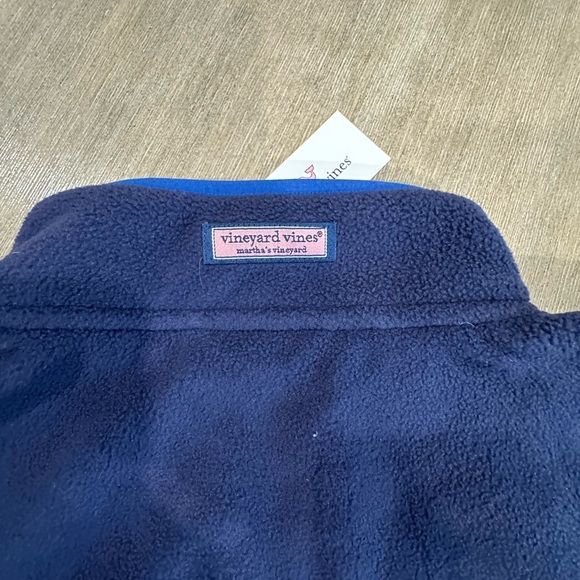 Vineyard Vines nautical Navy women’s Fleece with Pink Accents xl nwt - Picture 8 of 8
